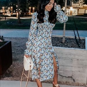 Floral midi dress